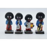 Vintage Robertson's advertising musician figures (4), 7cm tall. Generally good though odd damages.
