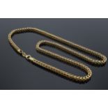 9ct gold chain, 8.0 grams, 46.5cm long.