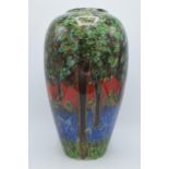 Anita Harris Art Pottery 34cm Cairo vase in the 'Bluebell Wood' pattern, Artist's Proof 1/1,