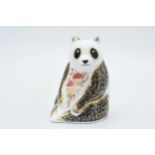 Royal Crown Derby paperweight in the form of a Panda. First quality with gold stopper. In good