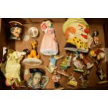 A collection of Royal Doulton and Beswick pottery to include Bunnykins, Beatrix Potter and others (