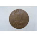 World War One Death Penny / Death Plaque 'Richard Clements'