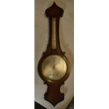 Early 20th century mercury onion-shaped barometer, 88cm tall. Collection only due to the mercury