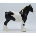 Beswick 818 shire in Piebald colourway (overpaint). In good condition with no obvious damage or