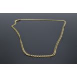 18ct gold necklace / chain, 8.7 grams, 46cm long.