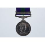 Cyprus silver medal '4173894 L A C B F CHAMBERLAIN RAF'.