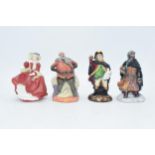 Small Royal Doulton figures to include Good King Wenceslas HN3262, Falstaff, Town Crier and Autumn