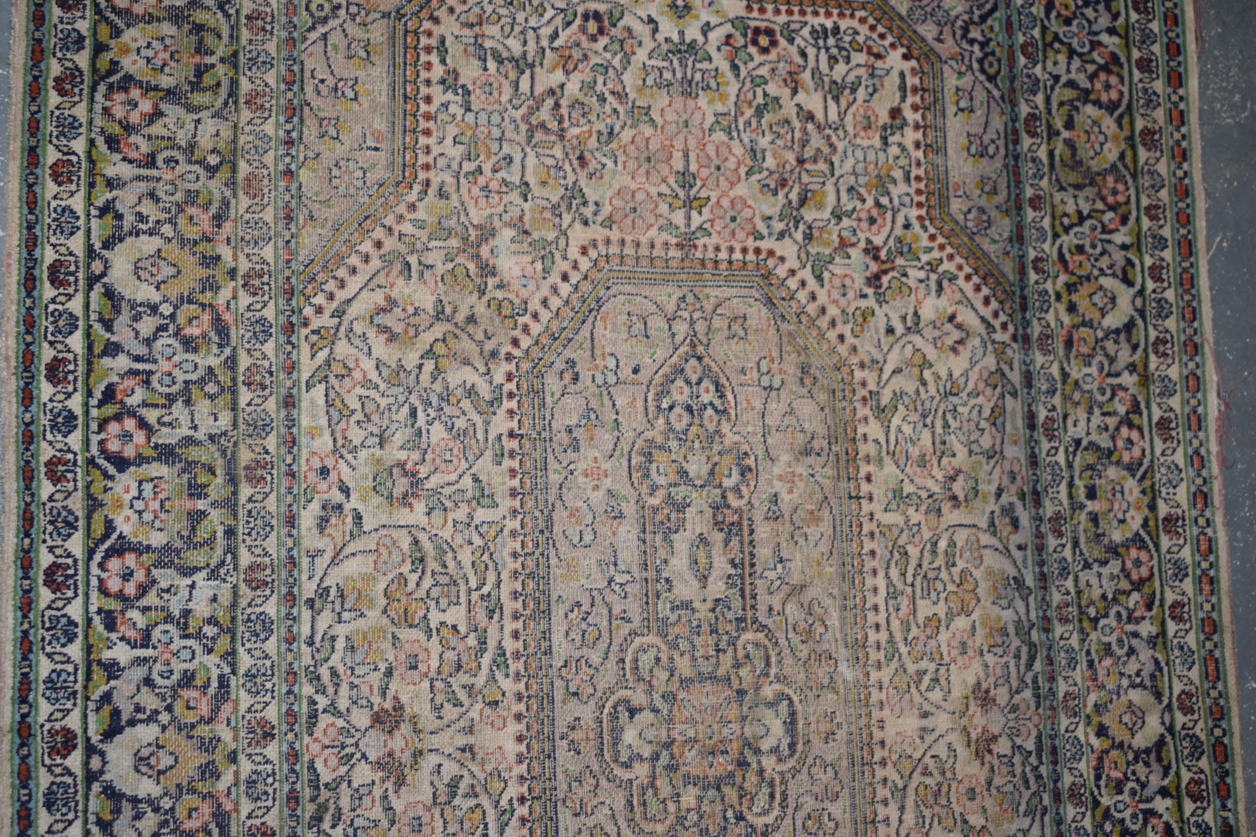 Vintage 20th century rug, 167 x 94cm. - Image 3 of 7