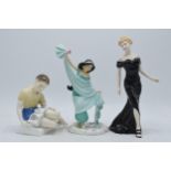 A trio of Royal Doulton figures to include Jasmine DP6 Disney Princess, Alana HN4499 and Treasure