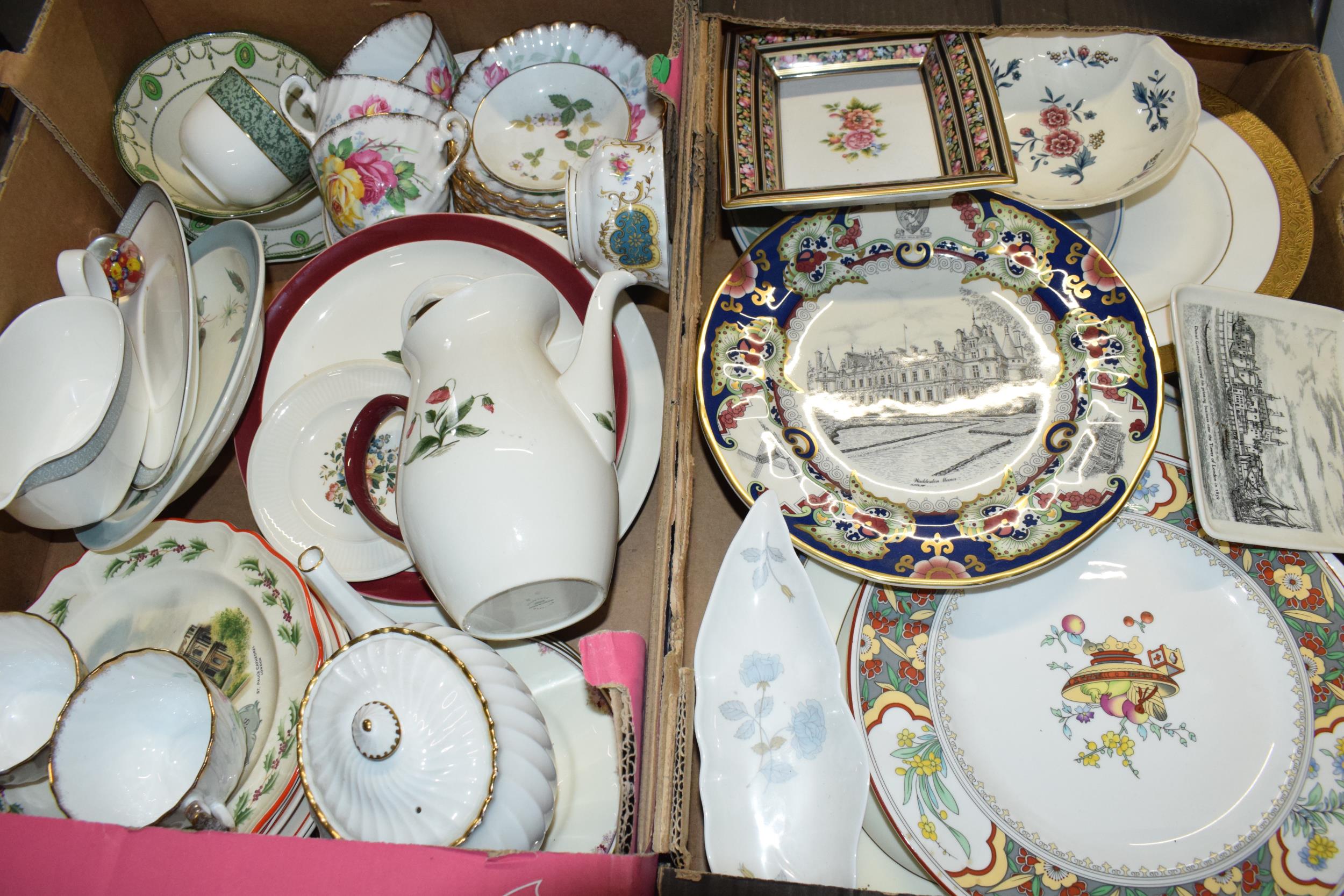 Ceramics to include Wedgwood, Royal Doulton, Masons and others such as teapots, plates, duos etc (