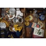 A collection of items to include Wade Whimsies, barometer, oriental vase, metalware and others (