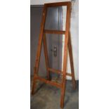 Vintage 20th century 'AM' Air Ministry map stand easel / blackboard holder, 185cm tall, with