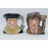 Large Royal Doulton character jugs to include Romeo D6670 and Sir Thomas More D6792 (2). In good