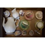 A collection of pottery to include Aynsley cups and saucers x 2, Spode items, Rosenthal