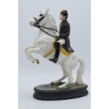 Beswick Lipizzaner with rider 2467 (second - crack to bottom left leg). There is a hairline crack to