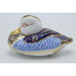 Royal Crown Derby paperweight Duck, first quality with stopper. In good condition with no obvious