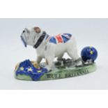 Bairstow Manor Collectables Brexit Bulldog - Rule Brittannia, 20cm long. In good condition with no
