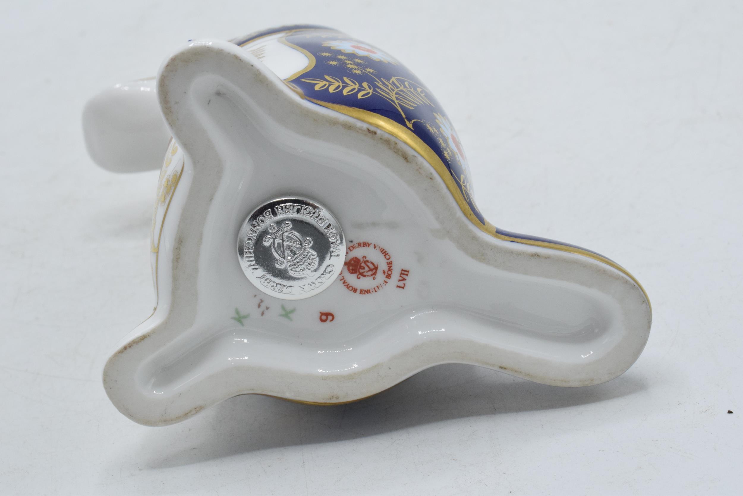 Royal Crown Derby paperweight Platypus, second quality with stopper. In good condition with no - Image 3 of 3