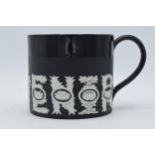Wedgwood Black Jasperware tankard, 'The Wedgwood Sporting Mug' designed by Richard Guyatt. In good