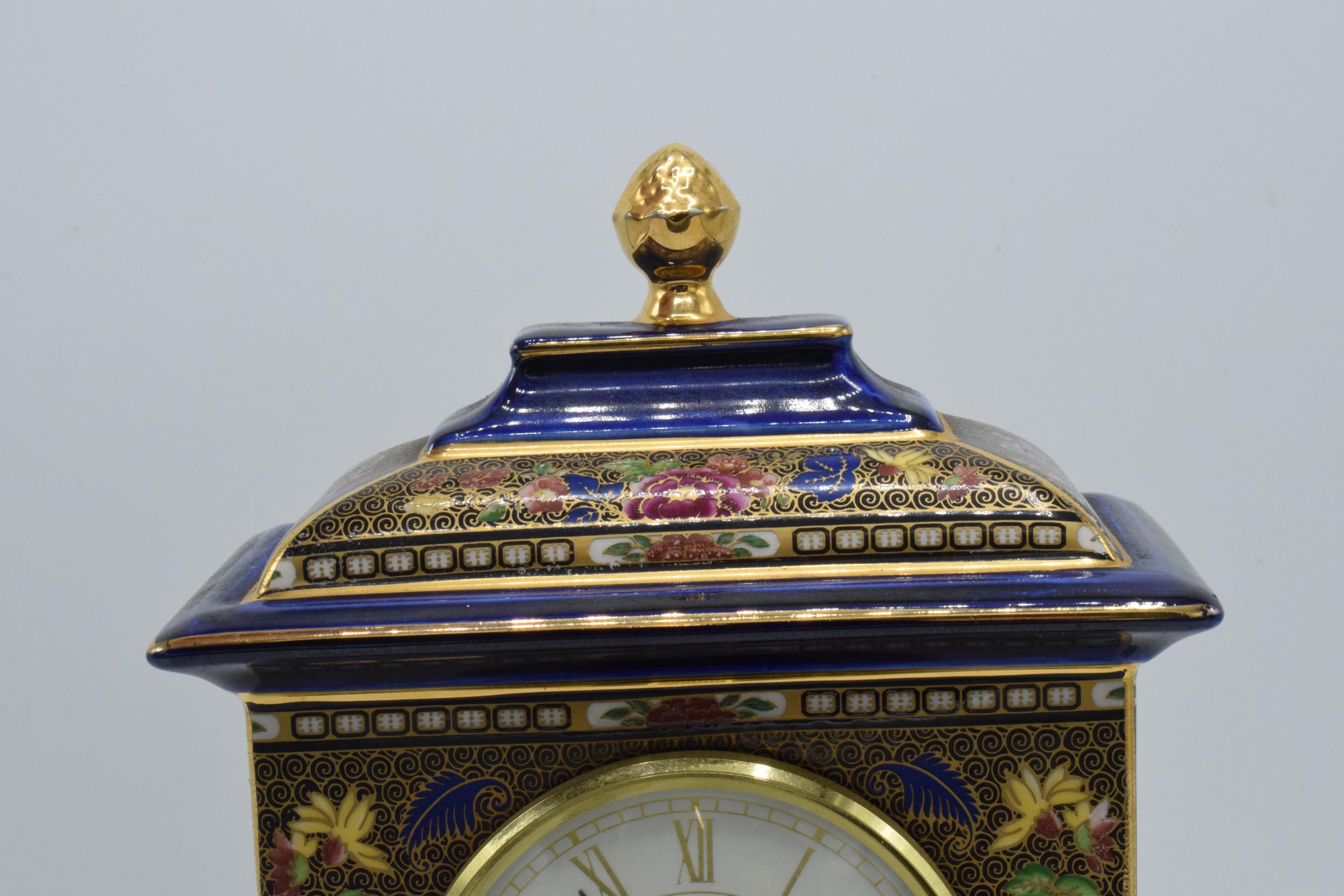 Masons ironstone Imperial Mandarin clock for Compton and Woodhouse, 24cm high. In good condition - Image 3 of 5