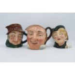 Large Royal Doulton character jugs to include Farmer John, Uncle Tom Cobbleigh and Dick