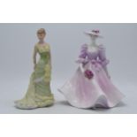 Coalport lady figures to include Barbara Ann and Serenade (2). In good condition, chips (small) to