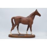 Beswick Connoissuer Model The Minstrel on wooden base. Marked as a second though in good condition