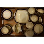 A collection of Royal Worcester Regency tea ware to include a cake plate, 15 cups (2 different