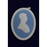 Cased Wedgwood Blue Jasperware portrait medallion HRH The Prince of Wales, limited edition with