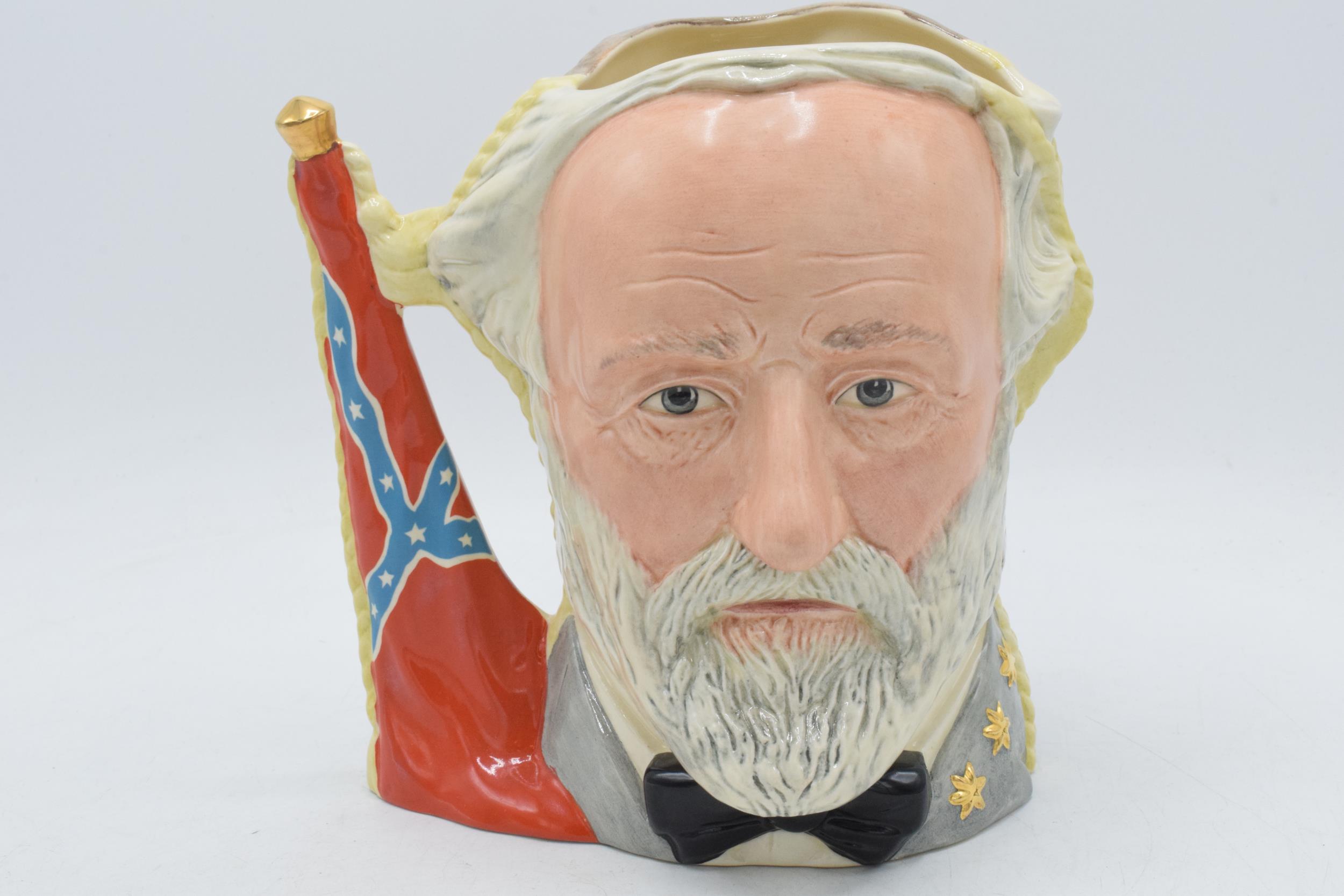 Large Royal Doulton double-sided character jug Grant / Lee D6698. In good condition with no - Image 3 of 4