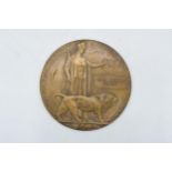 World War One Death Penny / Death Plaque 'John William Coates'