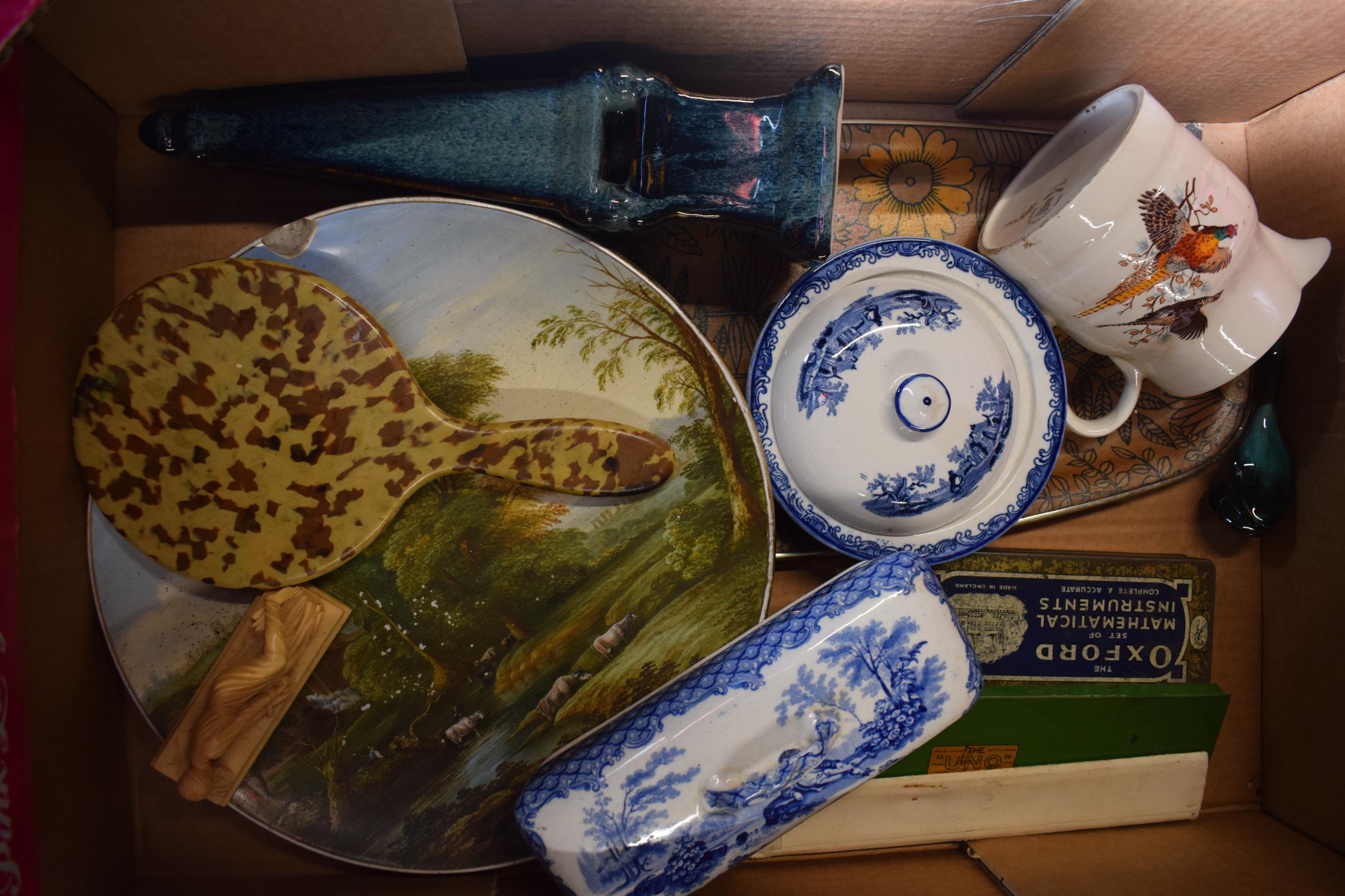 Mixed items to include 19th century Staffordshire charger, pottery, Just Shoes and others (Qty). - Image 2 of 4