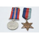 A pair of World War Two medals 1939-1945 and the Star (2).