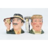 Large Royal Doulton character jugs to include The Auctioneer D6838 and The Collector D6796 (2). In