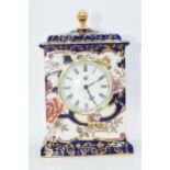 Masons Royal Mandalay mantle clock, working order, 20cm tall. In good condition with no obvious