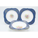 Royal Worcester 'Maple' pattern pottery to include 2 plates and a soup bowl, 21cm diameters (3).