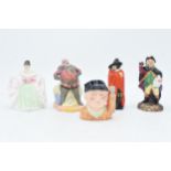 Royal Doulton small figures to include Guy Fawkes HN3271, Town Crier HN3261, Falstaff, Sara and