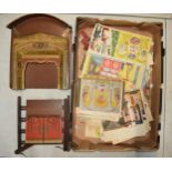 A Benjamin Pollocks toy theatre together with a large quantity of scenery, figures and other items