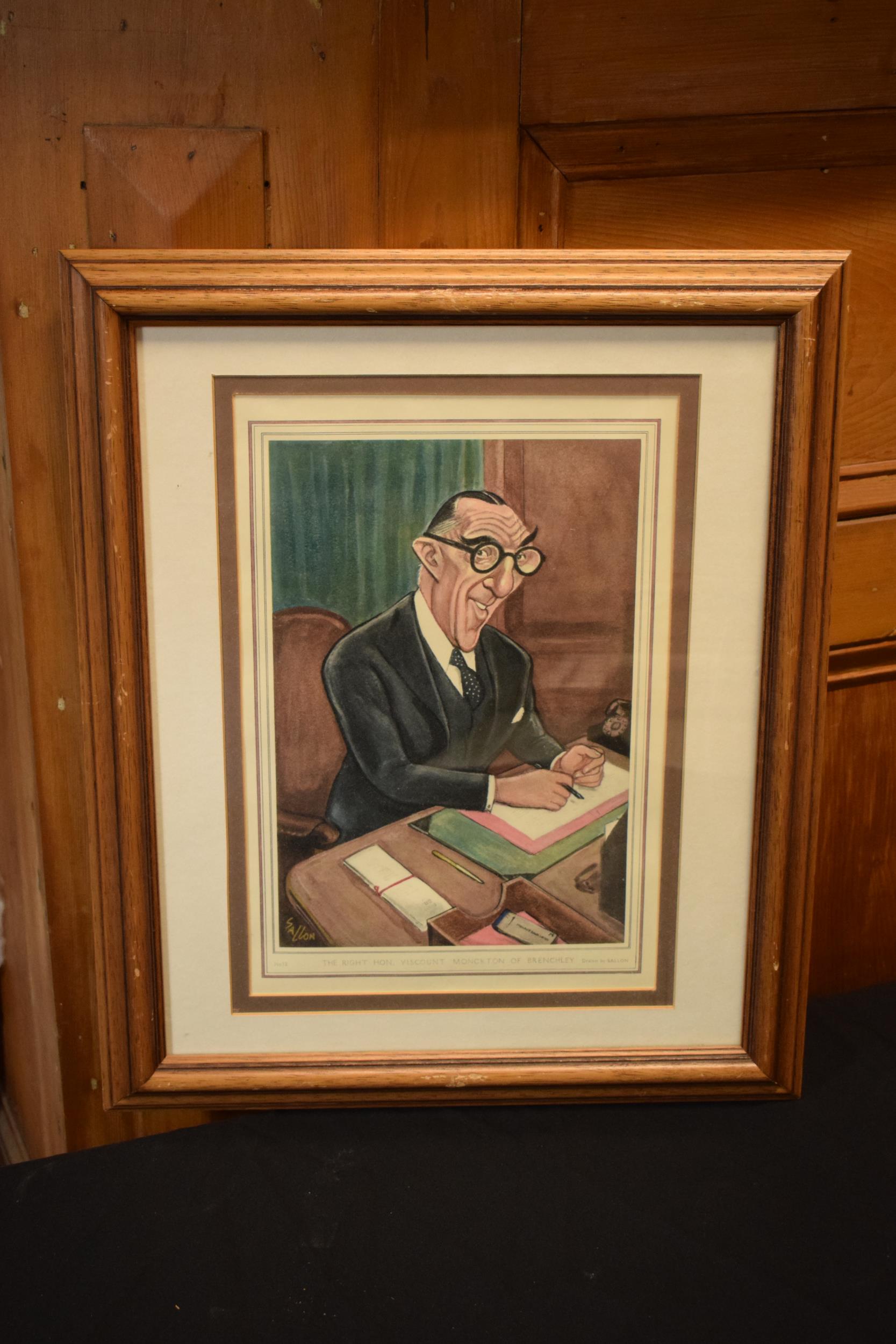 Ralph Sallon caricature prints of Judges to include Lord Denning, Lord Parker of Waddington, Sir - Image 2 of 15