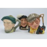 Large Royal Doulton character jugs to include The Gardener D6630, Aramis D6441 and Auld Mac (3).