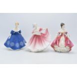 Royal Doulton figures to include Elaine HN3307, Nina HN2347 and Southern Belle HN2209 (3) (all