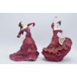 Coalport limited edition figures to include Flamenco CW434 and Bolero CW467 (2). In good