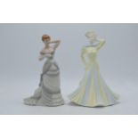 Coalport lady figures to include L A Gala, limited edition, and matte Grand Parade (2). In good