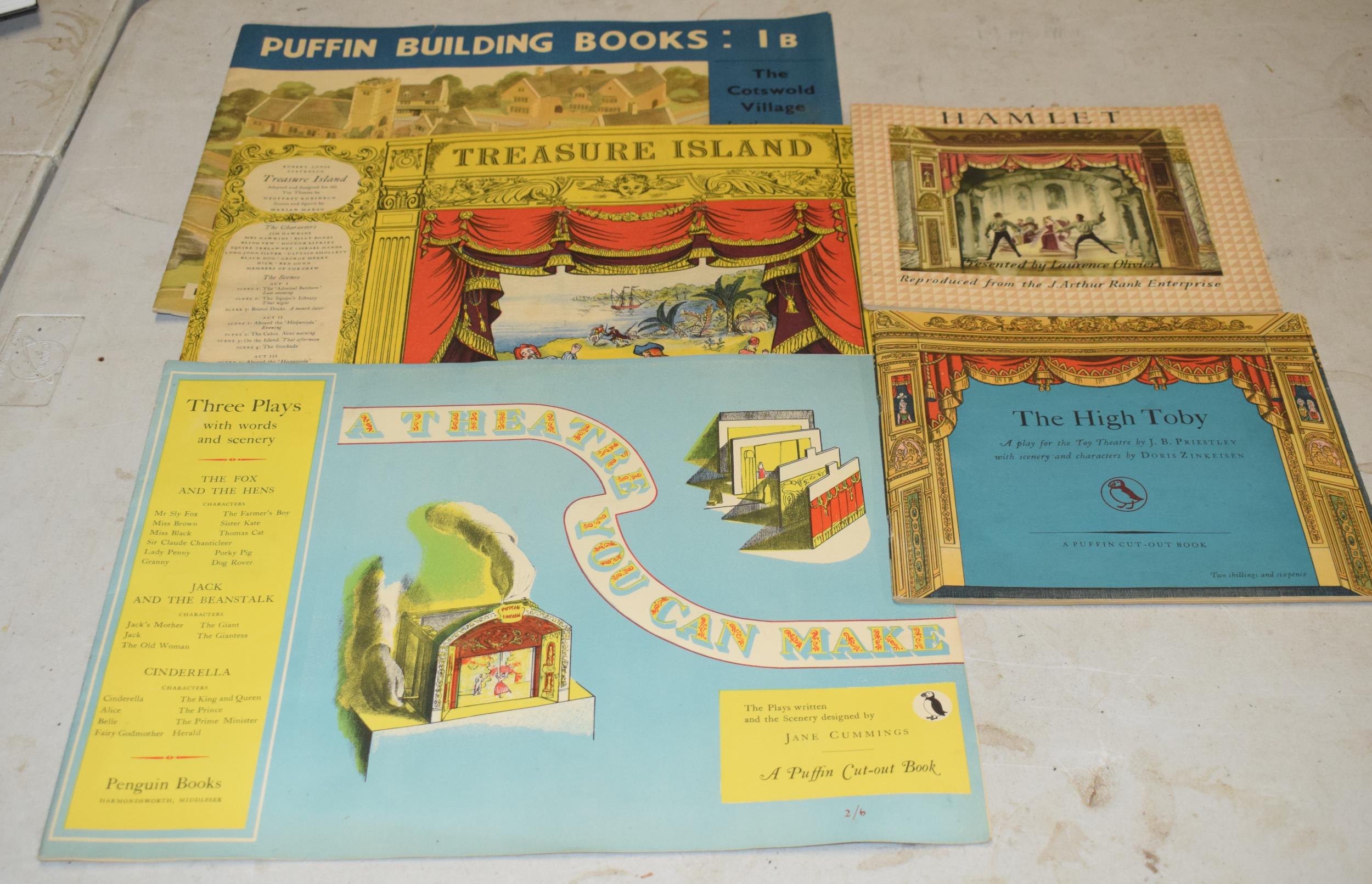 A collection of Puffin cut out books to include Treasure Island (Robert Louis Stevenson), A