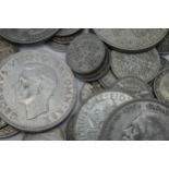 A collection of 1920-1946 silver coinage, approx. 160 grams, to include various denominations.