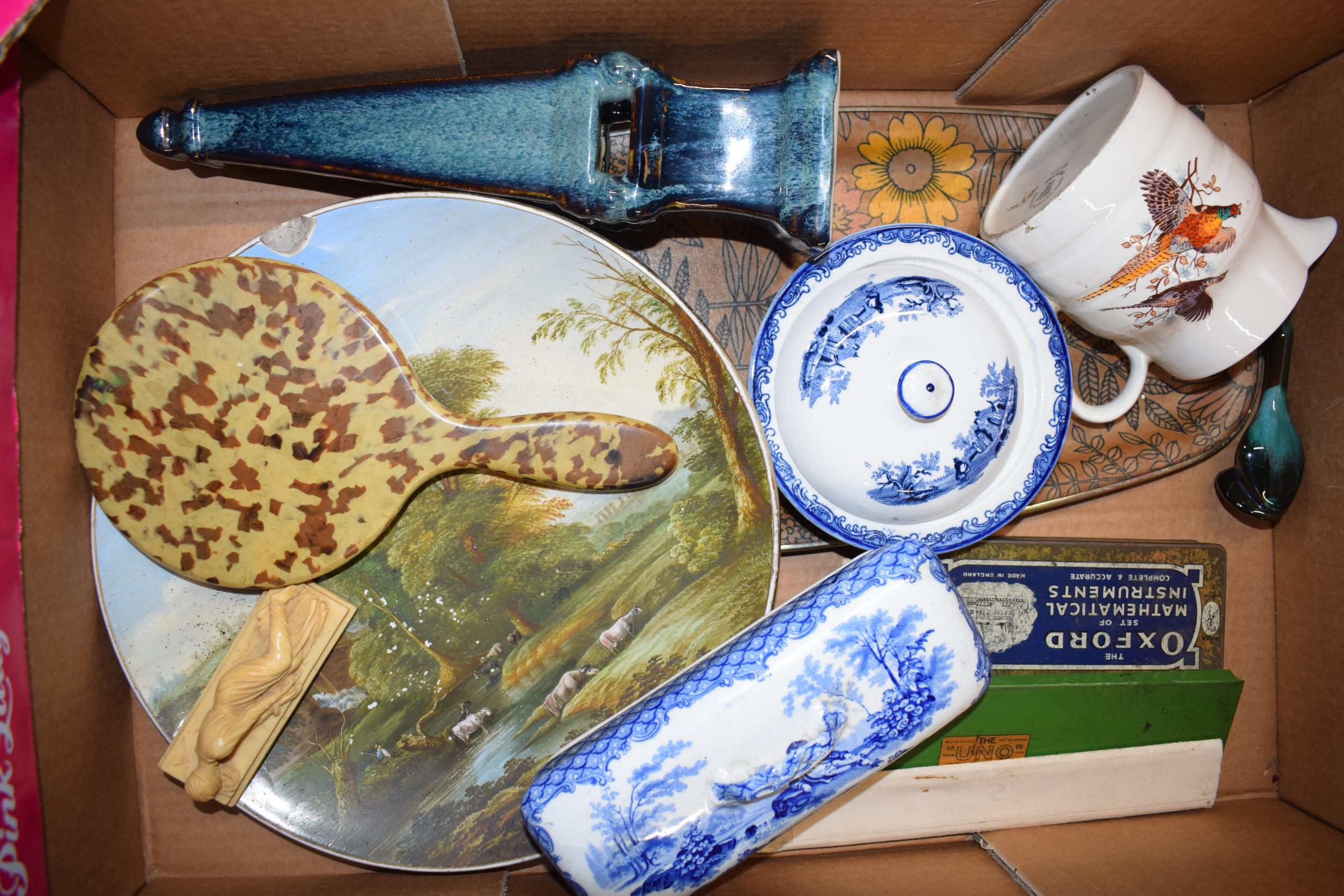 Mixed items to include 19th century Staffordshire charger, pottery, Just Shoes and others (Qty). - Image 3 of 4