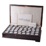 The Birmingham Mint: 40 sterling silver proof coins, each weighing 43.5 grams, circa 1740 grams in