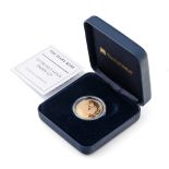 22ct gold The Mary Rose Guernsey Gold Proof £25 pound coin, 7.98 grams, dated 2009, and marked