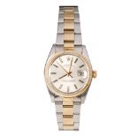 Rolex Oyster Perpetual Date, stainless steel and 18ct yellow gold gentleman's wristwatch, serial no.