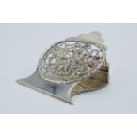 Silver ornate paper clip with ornate design involving a putti, Birmingham 1908, Grey & Co, 116.0